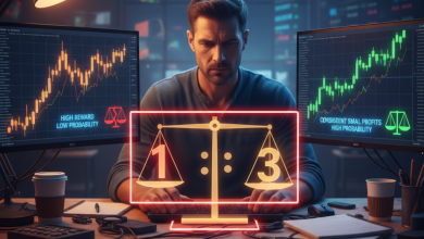RiskReward 13 خرافة؟ لماذا هذه النسبة تدمر حسابك (الإحصائيات الحقيقية)