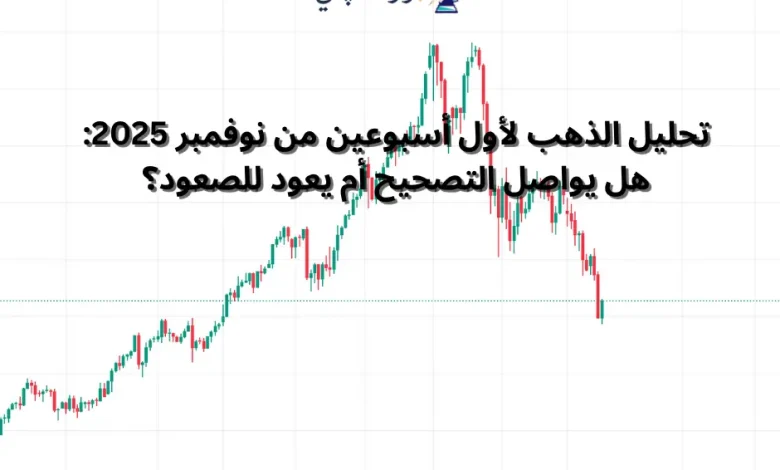 تحليل الذهب لأول أسبوعين من نوفمبر 2025: هل يواصل التصحيح أم يعود للصعود؟
